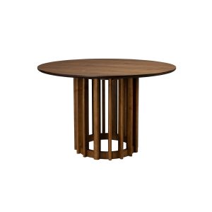 Dutchbone Barlet Eettafel Rond 120 cm Hout Walnoot – Bruin Dutchbone Barlet Eettafel Rond 120 cm Hout Walnoot – Bruin