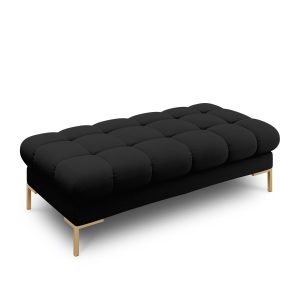 Cosmopolitan Design Bank Bali 2-zits, structurele stof, zwart – 62×133 Cosmopolitan Design Bank Bali 2-zits, structurele stof, zwart – 62×133