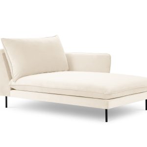 Cosmopolitan Design rechter chaise longue Vienna flueel, lichtbeige – Cosmopolitan Design rechter chaise longue Vienna flueel, lichtbeige –