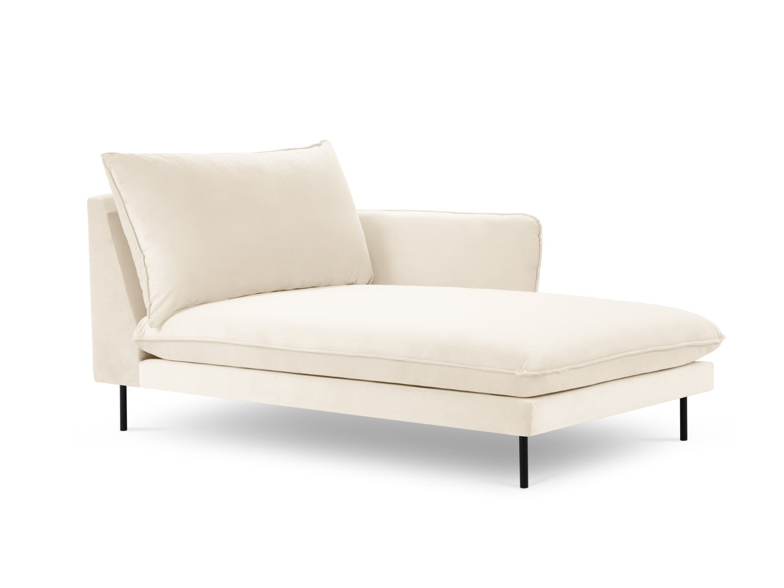Cosmopolitan Design rechter chaise longue Vienna flueel, lichtbeige -
