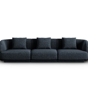 Cosmopolitan Design Bank Tulum 3-zits, chenille, koningsblauw – 90×255 Cosmopolitan Design Bank Tulum 3-zits, chenille, koningsblauw – 90×255