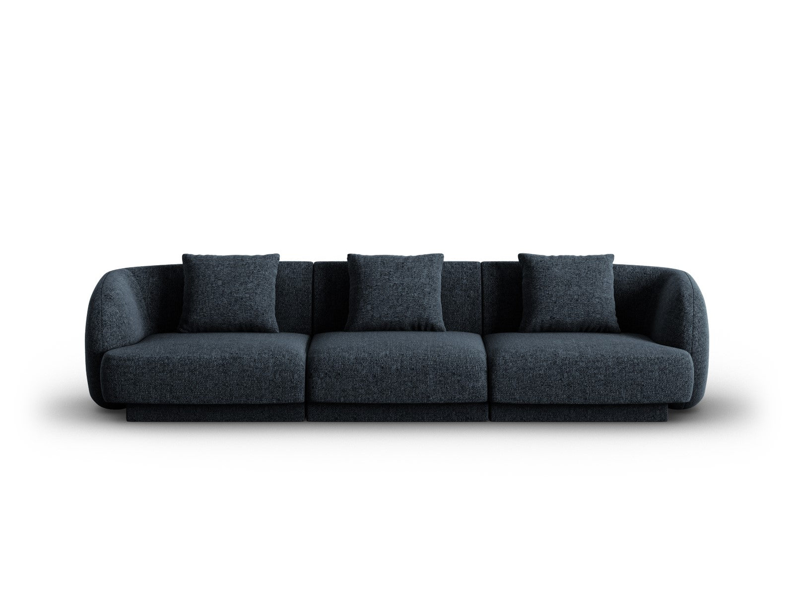 Cosmopolitan Design Bank Tulum 3-zits, chenille, koningsblauw - 90x255