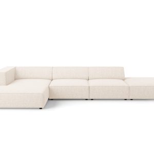Cosmopolitan Design linker hoekbank Arendal 5-zits, chenille, lichtbei