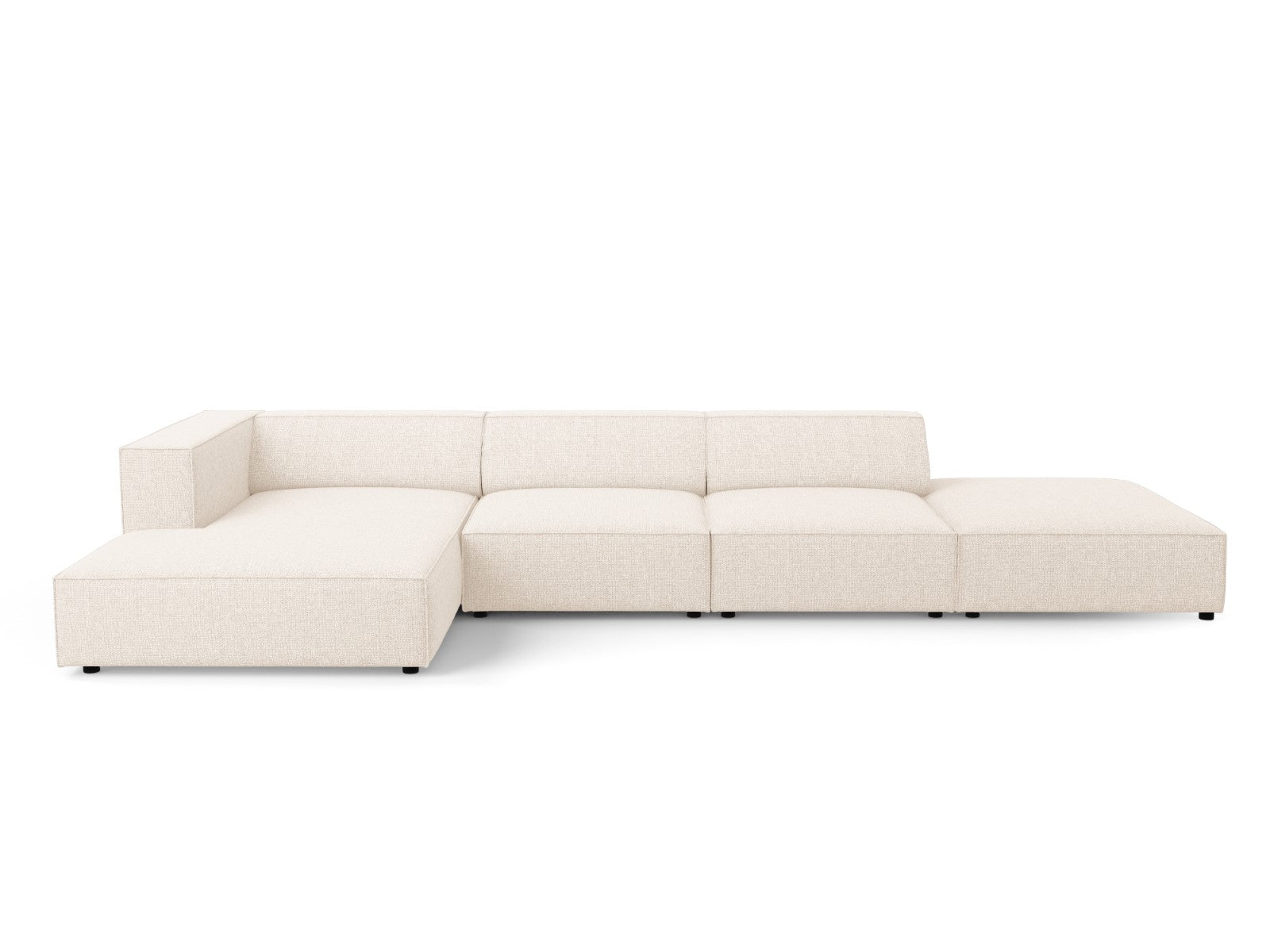 Cosmopolitan Design linker hoekbank Arendal 5-zits, chenille, lichtbei