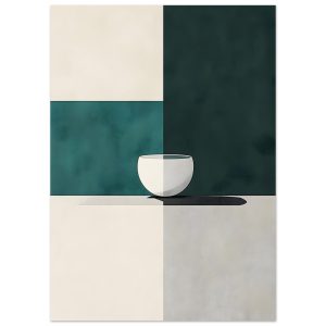 Artfulprints Poster Boho – Cup and shape – 50×70 cm – Zwart / Wit Artfulprints Poster Boho – Cup and shape – 50×70 cm – Zwart / Wit