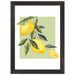 Artfulprints Poster met Lijst Fruits – Lemon tree symphony – A4 21×29. Artfulprints Poster met Lijst Fruits – Lemon tree symphony – A4 21×29.