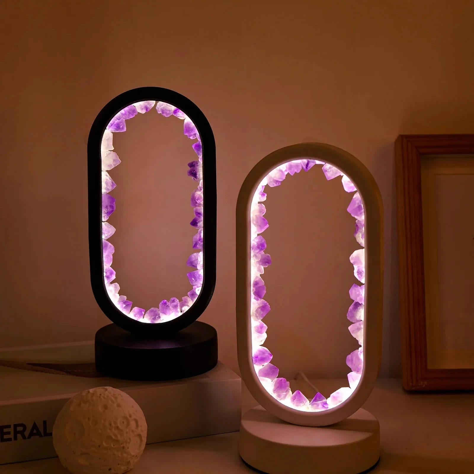 AmethystGlow – Handgemaakte Natuurlijke Kalmerende Amethist Lamp voor Ontspanning