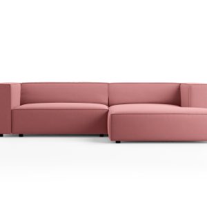Cosmopolitan Design rechter hoekbank Arendal 3-zits, flueel, zalm – 16 Cosmopolitan Design rechter hoekbank Arendal 3-zits, flueel, zalm – 16