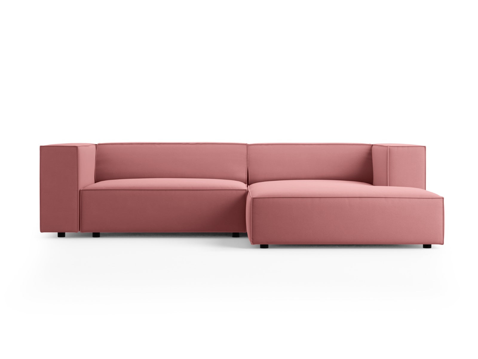 Cosmopolitan Design rechter hoekbank Arendal 3-zits, flueel, zalm - 16