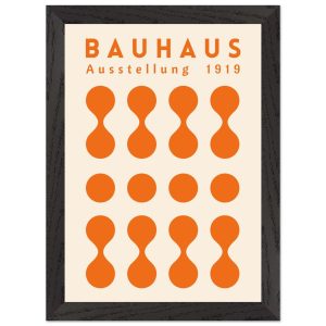 Artfulprints Poster met Lijst Bauhaus – Ausstellung orange – A4 21×29. Artfulprints Poster met Lijst Bauhaus – Ausstellung orange – A4 21×29.