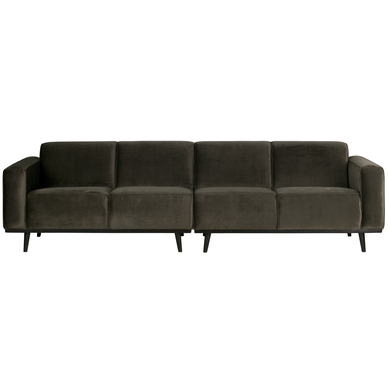 WOOOD 4-zits bank Statement - Velvet - Warm Groen - 80,5,59,5x59