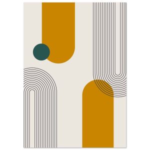 Artfulprints Poster Boho – Path and form – A4 21×29.7 cm – Meerkleurig Artfulprints Poster Boho – Path and form – A4 21×29.7 cm – Meerkleurig
