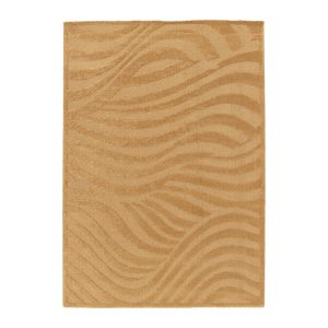 AFK Living vloerkleed Wave – reliëfeffect – kastanje – 160 x 230 cm