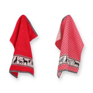 Luxe Keukendoek en Theedoek Hond Rood – Bunzlau Castle – 100% biologis Luxe Keukendoek en Theedoek Hond Rood – Bunzlau Castle – 100% biologis