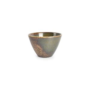 Bonbistro – Kom 10xH7cm conisch groen Cirro – Set van 6 Bonbistro – Kom 10xH7cm conisch groen Cirro – Set van 6