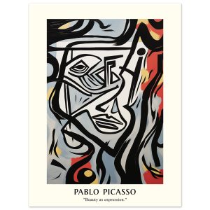 Artfulprints Poster Pablo Picasso – Beauty as expression – 30×40 cm – Artfulprints Poster Pablo Picasso – Beauty as expression – 30×40 cm –