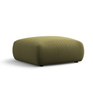 Cosmopolitan Design Poef Matera flueel groente – 68x86x40cm Cosmopolitan Design Poef Matera flueel groente – 68x86x40cm