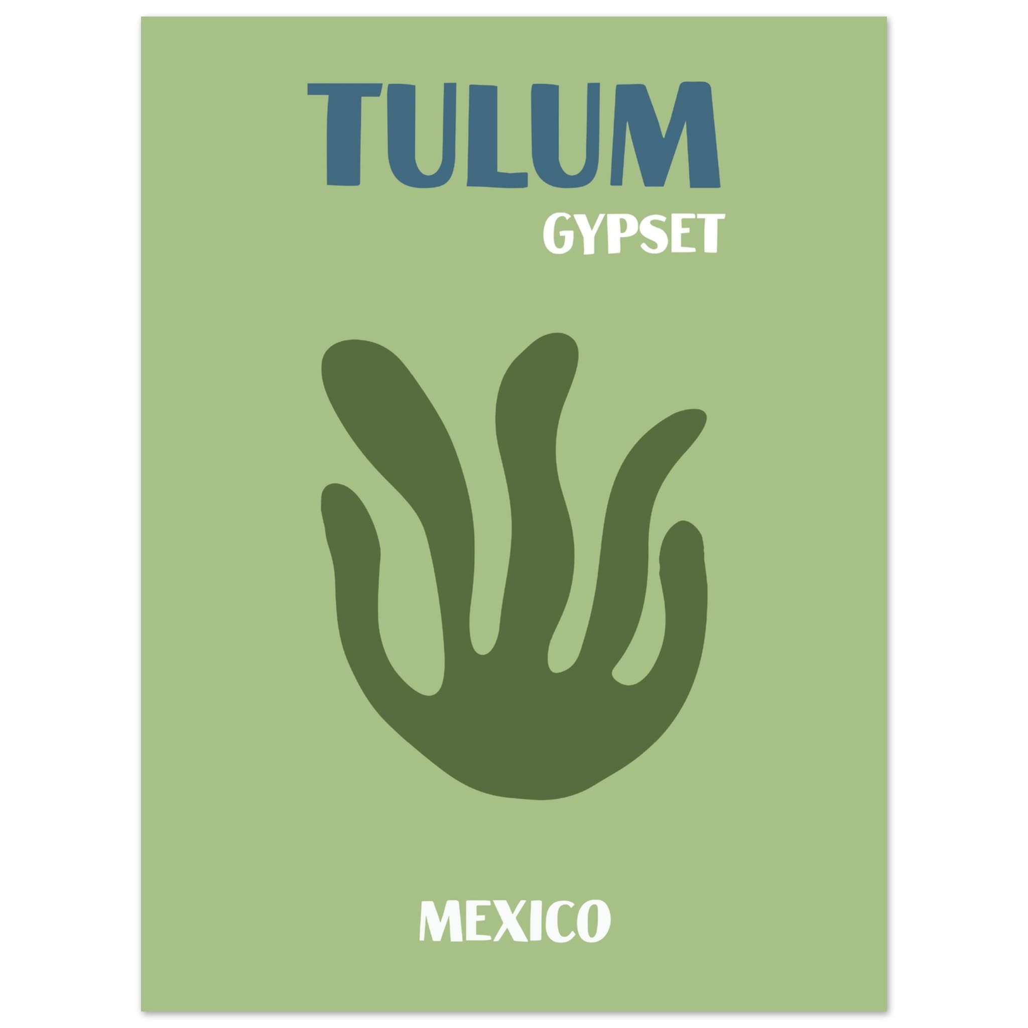 Artfulprints Poster Mexico - Tulum Gypset - 30x40 cm - Groen