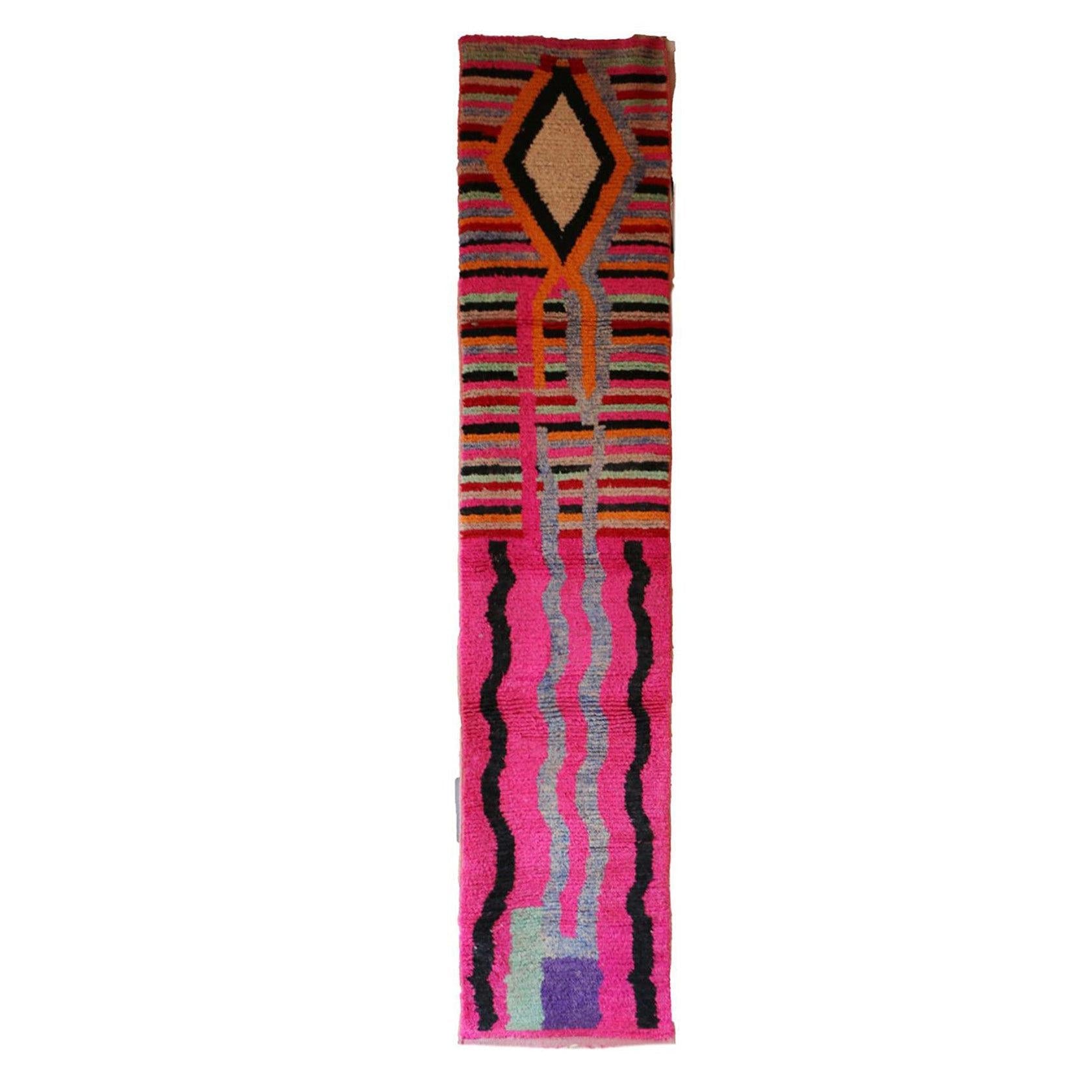 AFK Living vloerkleed Berber - handgemaakt - Wol - 72 x 350 cm
