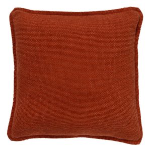 BOWIE – sierkussen 45×45 cm – gewassen katoen – Potters Clay – oranje BOWIE – sierkussen 45×45 cm – gewassen katoen – Potters Clay – oranje
