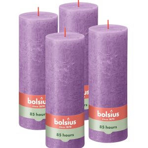 Bolsius rustieke kaarsen – paars – 19cm Bolsius rustieke kaarsen – paars – 19cm