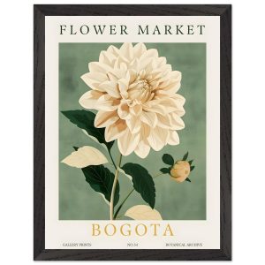 Artfulprints Poster met Lijst Flower market – Bogota – 30×40 cm – Groe Artfulprints Poster met Lijst Flower market – Bogota – 30×40 cm – Groe