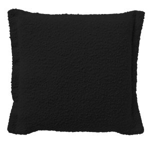 OTIS – Sierkussen 45×45 cm – effen kleur – unieke stof – Raven – zwart OTIS – Sierkussen 45×45 cm – effen kleur – unieke stof – Raven – zwart