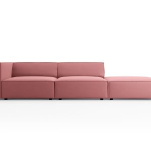 Cosmopolitan Design Rechte bank Arendal 4-zits, flueel, zalm – 102×262 Cosmopolitan Design Rechte bank Arendal 4-zits, flueel, zalm – 102×262