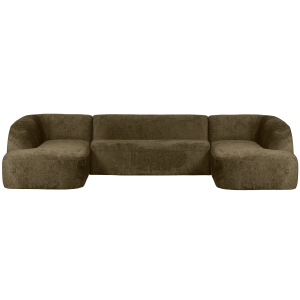 WOOOD u-vorm bank Sloping – Velvet – Bonsai – 77x339x225 WOOOD u-vorm bank Sloping – Velvet – Bonsai – 77x339x225
