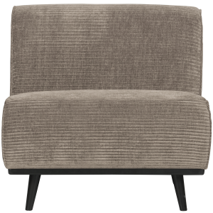 WOOOD 1-zits element Statement – Ribstof – Clay – 77x79x93 WOOOD 1-zits element Statement – Ribstof – Clay – 77x79x93