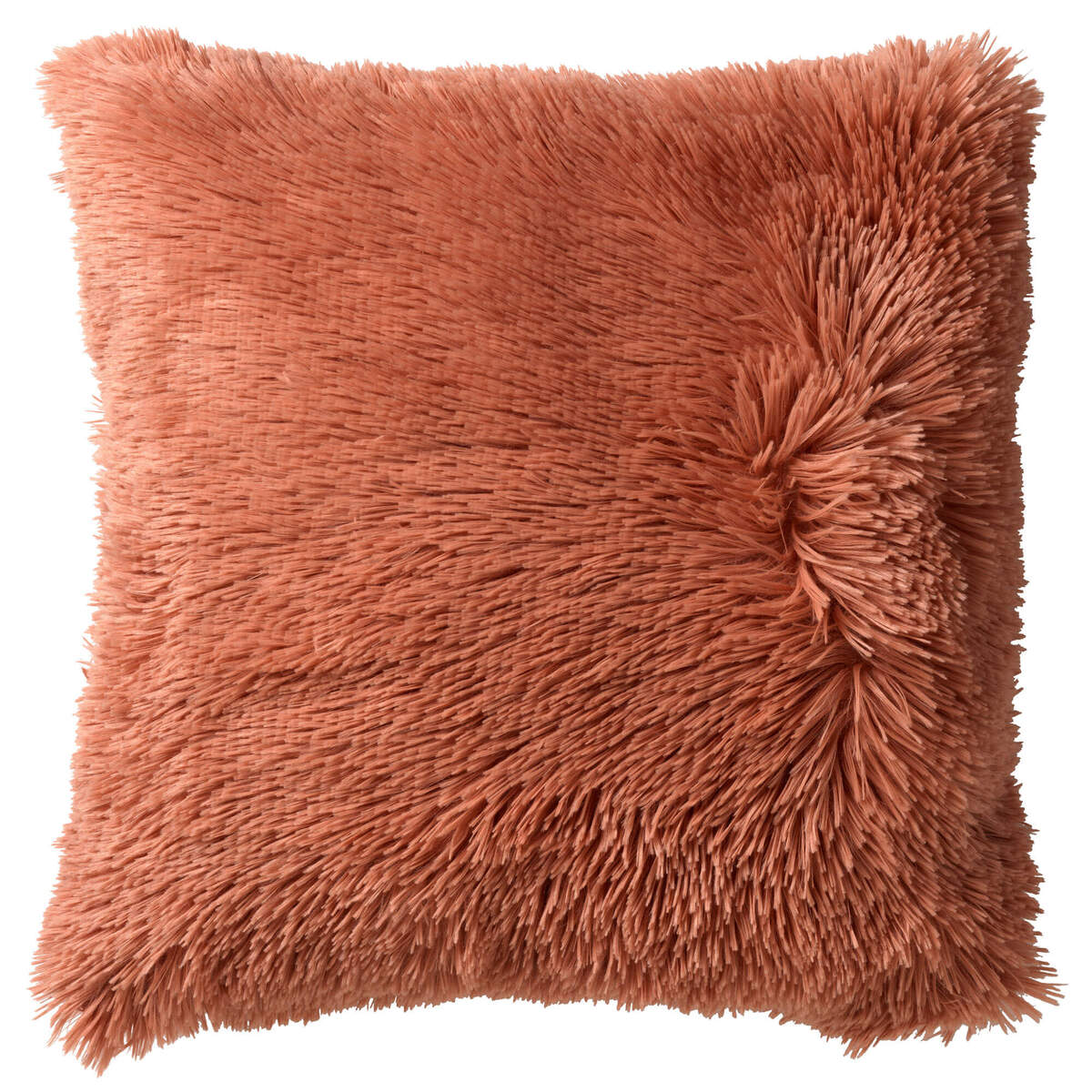 FLUFFY - Sierkussen 45x45 cm - superzacht - effen kleur - Muted Clay -