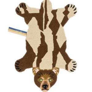 Doing Goods Quin Beer Vloerkleed – Klein 92 x 62 x 2 cm – 100% wol Doing Goods Quin Beer Vloerkleed – Klein 92 x 62 x 2 cm – 100% wol