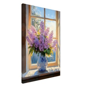 Artfulprints Canvas Golden hour blossoms canvas – 60×90 cm – Paars Artfulprints Canvas Golden hour blossoms canvas – 60×90 cm – Paars