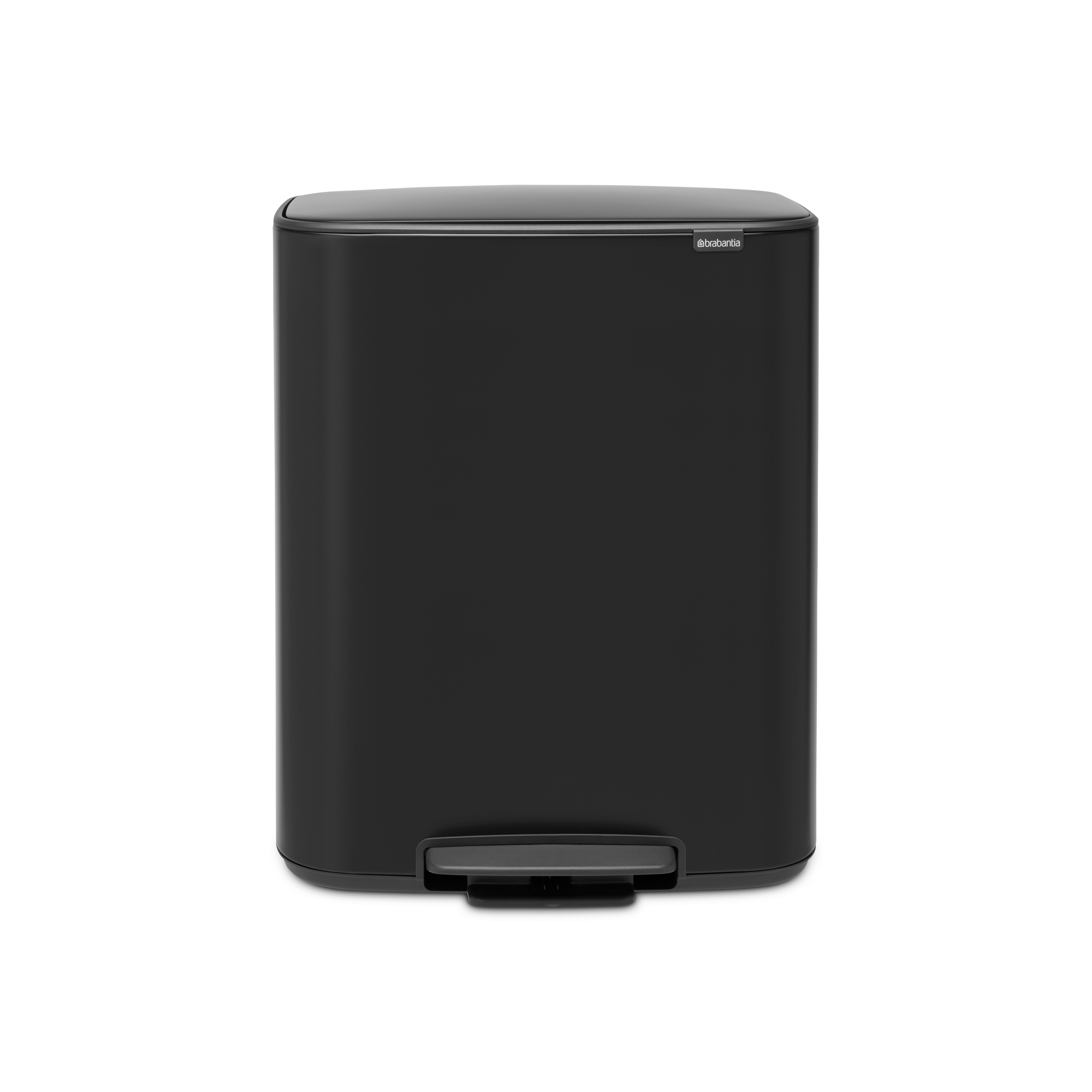 Brabantia Bo Pedaalemmer, met 2 binnenemmers, 2 x 30 liter - Matt Blac