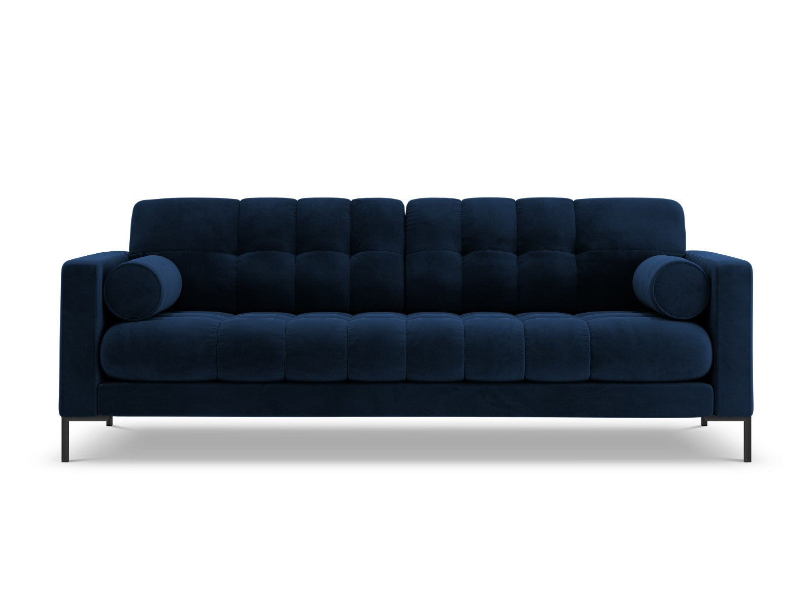 Cosmopolitan Design Bank Bali 3-zits, flueel, koningsblauw - 96x177x75