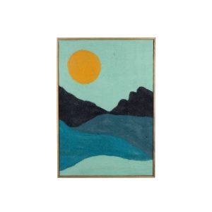 Dutchbone Gandhi Wanddecoratie – Blauw Dutchbone Gandhi Wanddecoratie – Blauw
