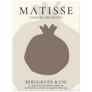 Artfulprints Poster Matisse – Still fruit – 30×40 cm – Grijs Artfulprints Poster Matisse – Still fruit – 30×40 cm – Grijs