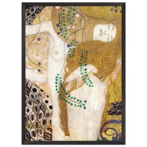 Artfulprints Poster met Lijst Gustav Klimt – Water snakes – 50×70 cm – Artfulprints Poster met Lijst Gustav Klimt – Water snakes – 50×70 cm –