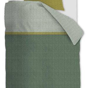 Beddinghouse dekbedovertrek Leith – 140×200/220 cm – groen Beddinghouse dekbedovertrek Leith – 140×200/220 cm – groen