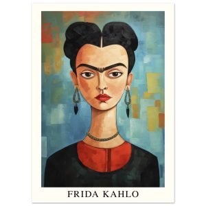 Artfulprints Poster Frida Kahlo – Painted artistic portrait – 50×70 cm Artfulprints Poster Frida Kahlo – Painted artistic portrait – 50×70 cm