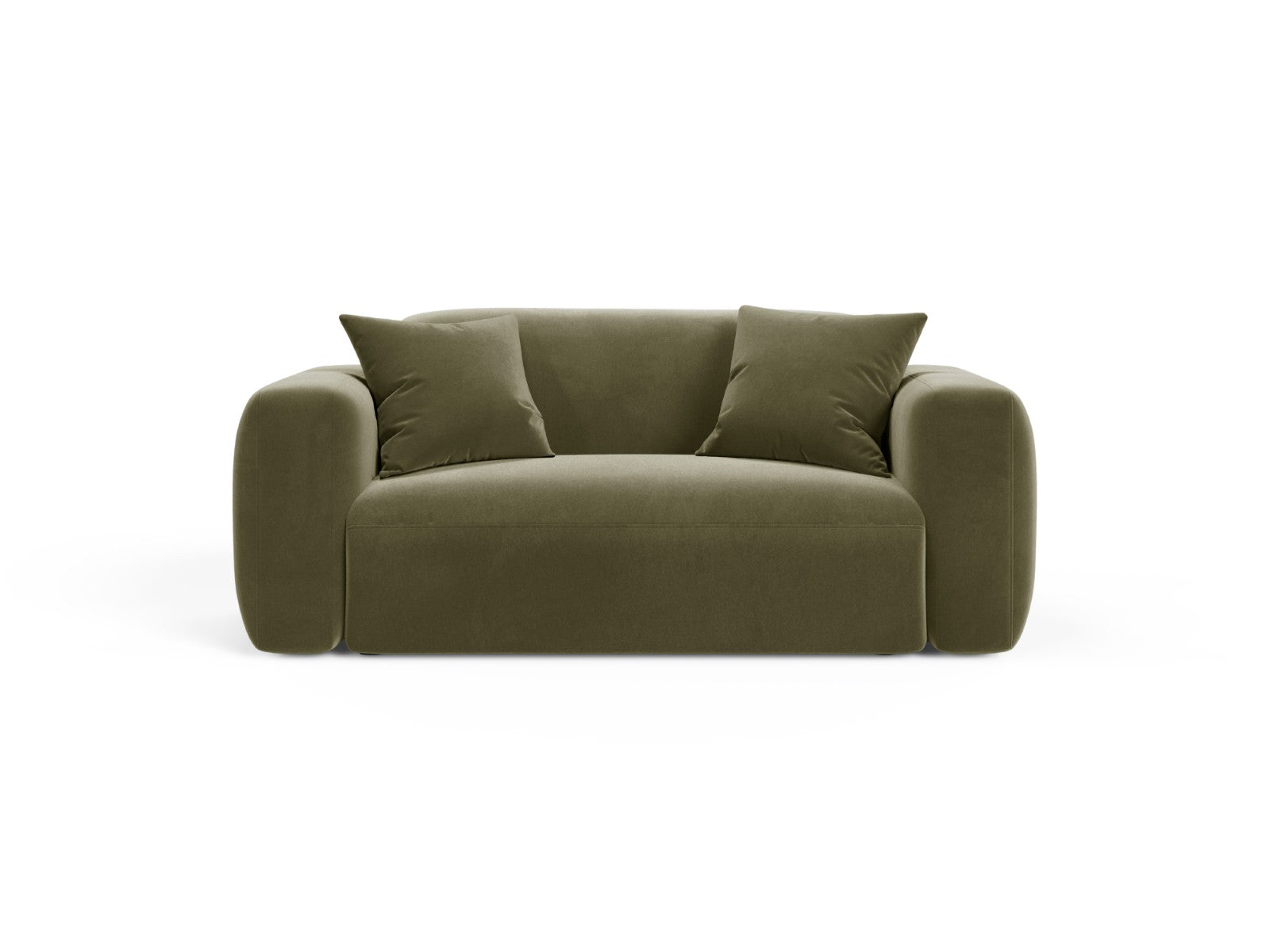 Cosmopolitan Design Modulaire bank Strino 2-zits, flueel groente - 98x