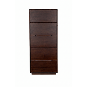 Dutchbone Elroy Ladekast Hoog 155 cm Walnootkleur Bruin