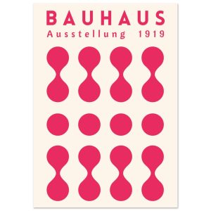 Artfulprints Poster Bauhaus – Ausstellung fuchsia – A4 21×29.7 cm – Ro Artfulprints Poster Bauhaus – Ausstellung fuchsia – A4 21×29.7 cm – Ro