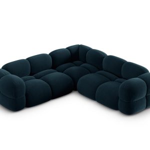 Cosmopolitan Design Hoekbank Loretto 4-zits, flueel diepe olie – 250×2 Cosmopolitan Design Hoekbank Loretto 4-zits, flueel diepe olie – 250×2