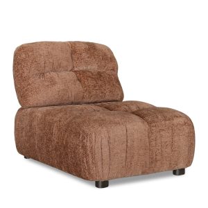 DÉJA Living Fauteuil Vita – Cognac Stof – 91x113x85cm DÉJA Living Fauteuil Vita – Cognac Stof – 91x113x85cm