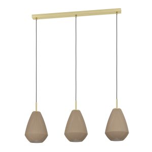 EGLO hanglamp Caprarola – e27 – 90 cm – zand/koper – satijn glas EGLO hanglamp Caprarola – e27 – 90 cm – zand/koper – satijn glas