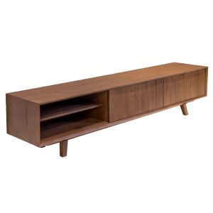DÉJA Living Tv-meubel Melide – Donkerbruin Eiken – 200x40x45cm DÉJA Living Tv-meubel Melide – Donkerbruin Eiken – 200x40x45cm