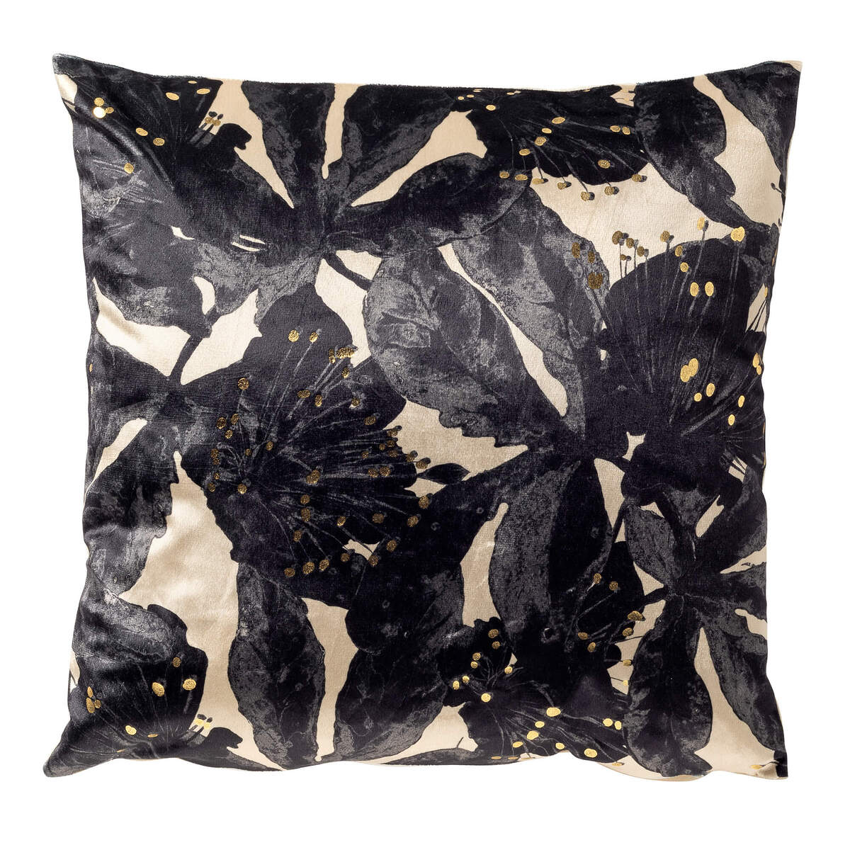 MOSI - sierkussen 45x45 cm - bloemenprint - Brazillian Sand - beige, z