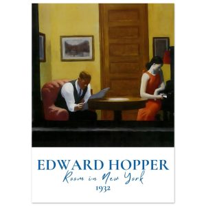 Artfulprints Poster Edward Hopper – Room in New York – 50×70 cm – Meer Artfulprints Poster Edward Hopper – Room in New York – 50×70 cm – Meer