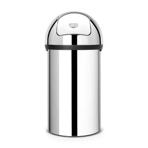 Brabantia Push Bin afvalemmer, 60 liter – Brilliant Steel